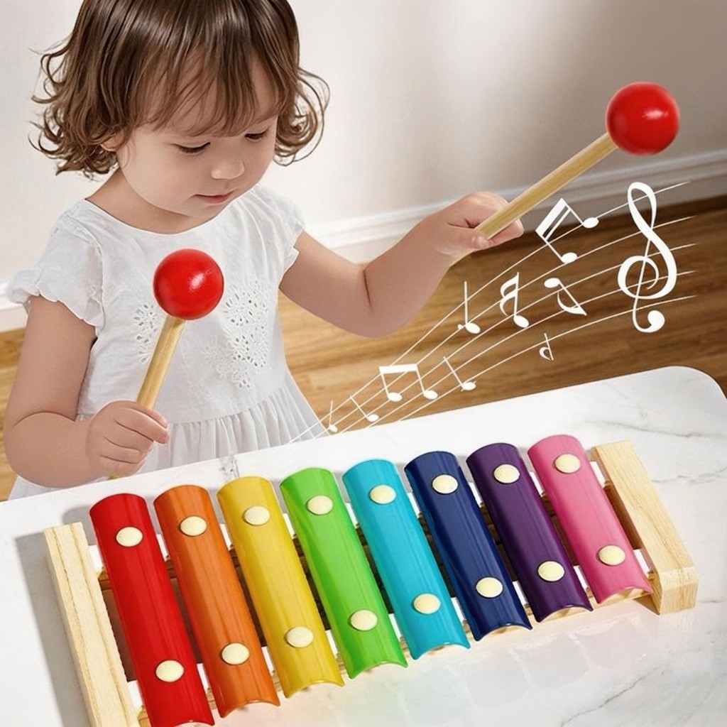 Xilofone Instrumento Musical Infantil Com 8 Notas em Oferta na Shopee