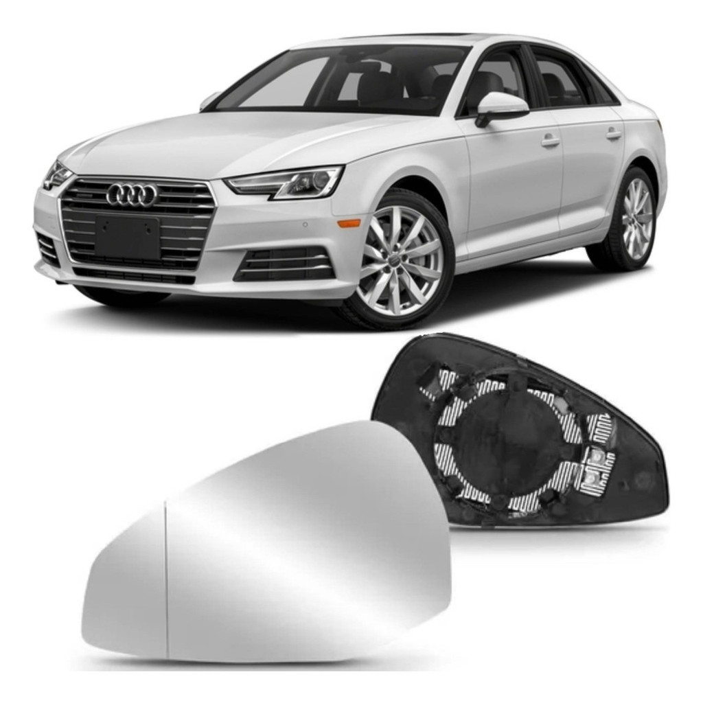 Lente Espelho Retrovisor Audi A4 2017 A 20 Aquecedor Esquerd