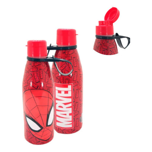Garrafa Homem Aranha Infantil Marvel Escolar Antivazamento Homem Aranha
