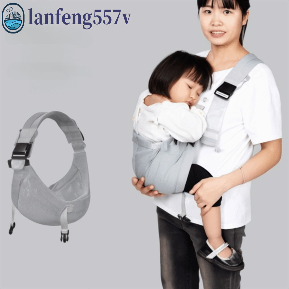 LANFENG Porta-Bebês , Bolsa Canguru Infantil De Cor Sólida , Mochilas Infantis , Envoltório Ajustável Para Recém-Nascido