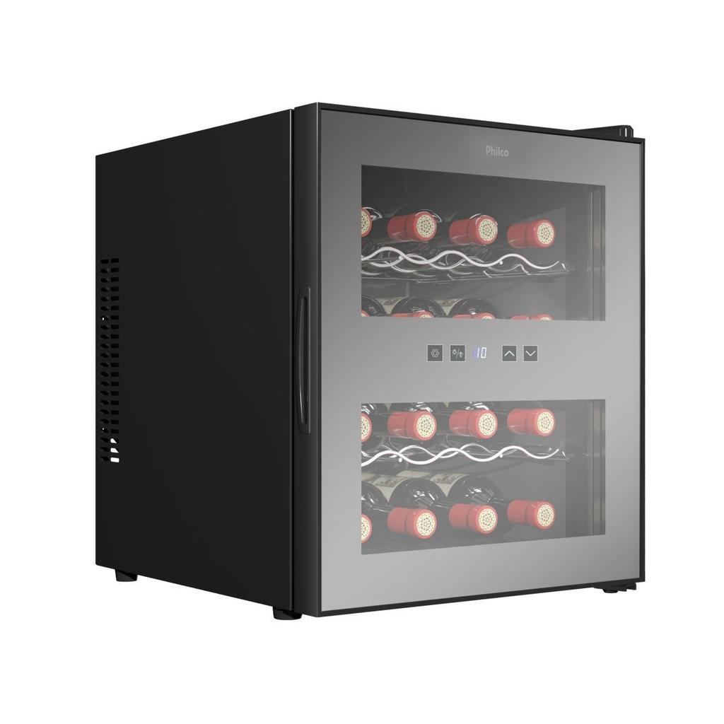 Imagem Adega Philco 16 Garrafas Display Digital Bivolt PAD16E