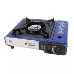 Fogareiro Portátil Acampy para Cozinha e Camping Azul - Leão