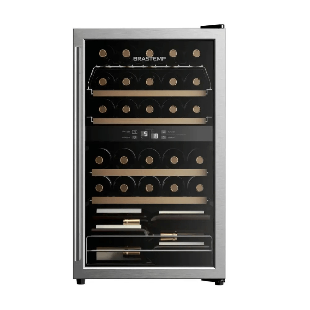 Adega Brastemp 33 Garrafas Dual Zone Inox 220V BZB33BEBNA