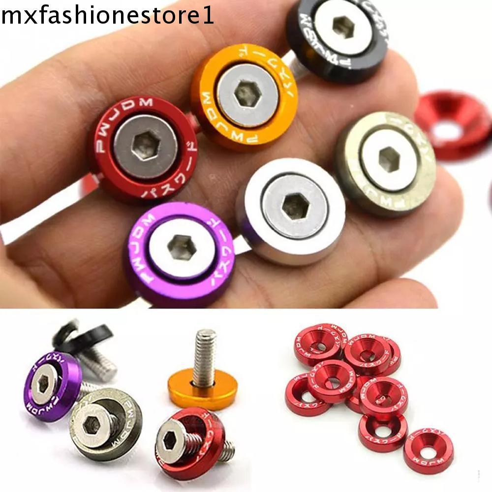 Fender Mxfashion Parafusos Modificados Para Carro , Fixadores De Alumínio Estilo De Motor M6 JDM , Arruela