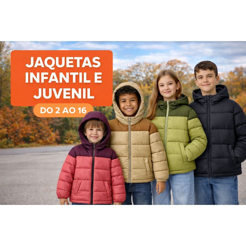 Jaqueta Infantil E Juvenil Blusa Casaco Bobojaco de Gominho Premium em Oferta na Shopee