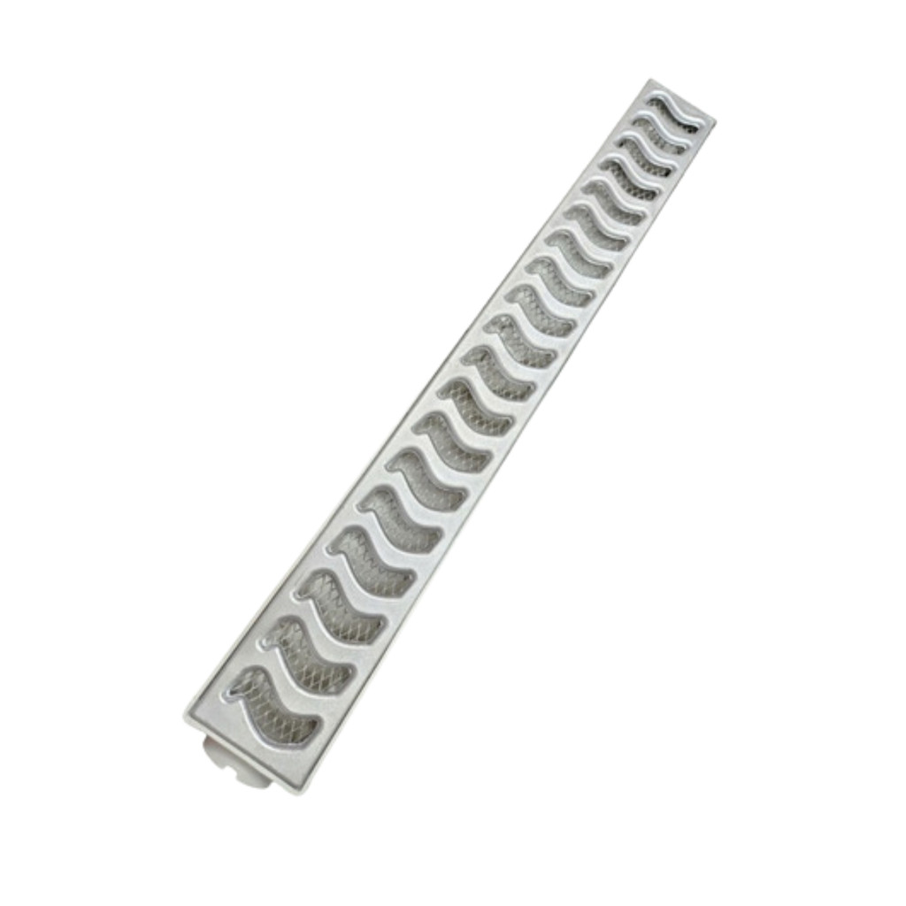 Ralo Linear 6x50cm Sifonado Grelha Alumínio Anti Insetos