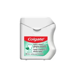 FIO DENTAL COLGATE ENCERADO MENTA 50M