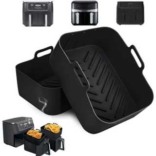 Forma Airfryer De Silicone Retangular 20x13x7 Com Alças Praticidade e Elegância em sua Cozinha P.QIU em Oferta na Shopee