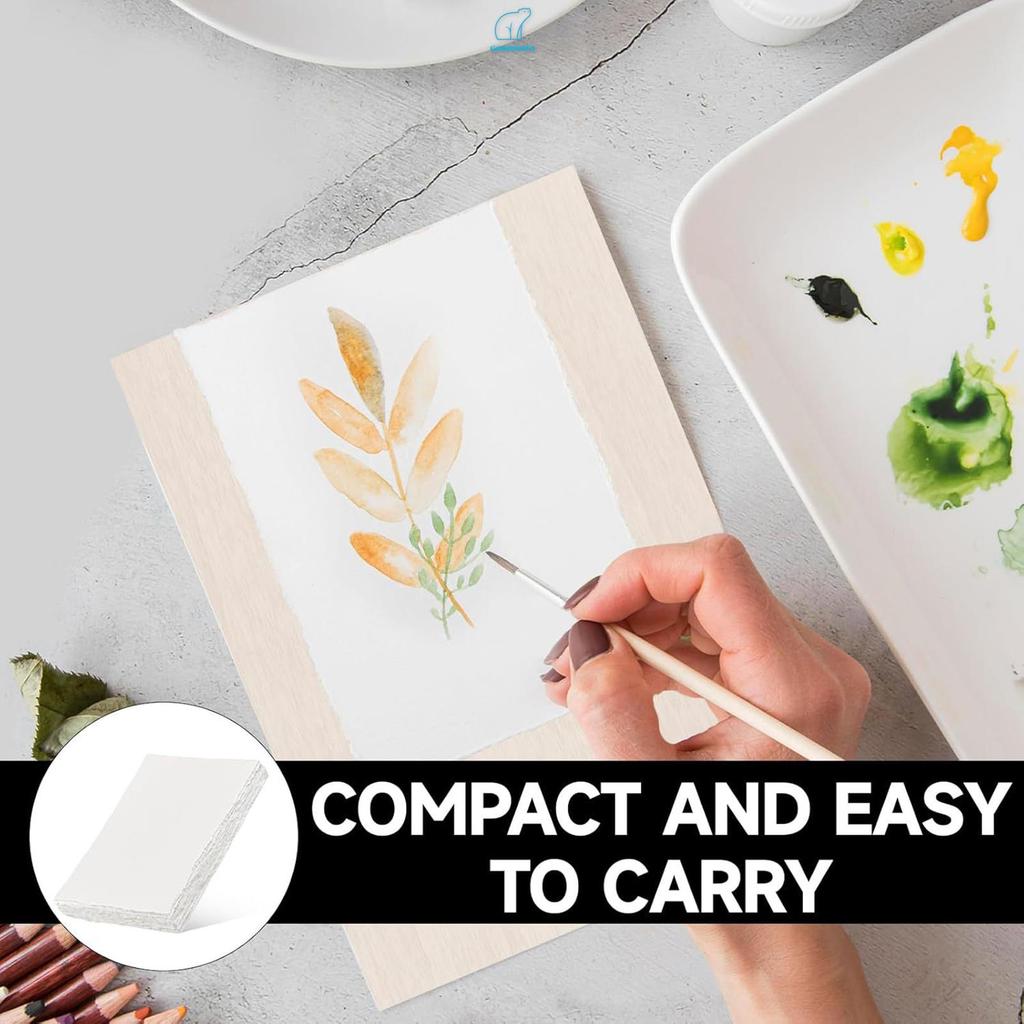 A6 Papel Aquarela Branco Em Grosso 300 GSM Para Cartões DIY Pinturas Letras Papelaria Estudante Iniciantes