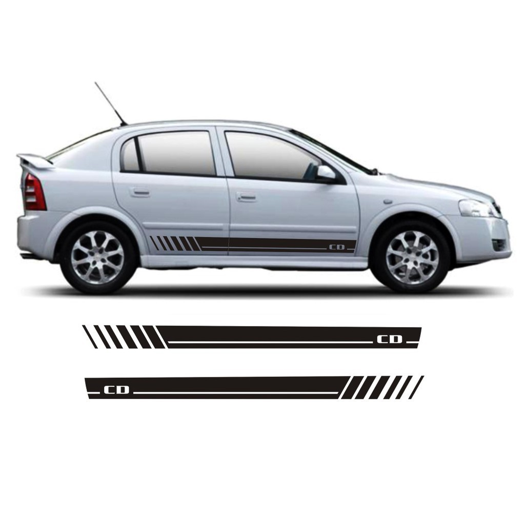 Adesivo Lateral para Astra CD1 Chevrolet  Faixa Adesiva Colante Fita GM