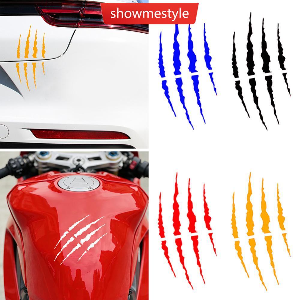 SMS Monster Scratch Stripe Adesivos Para Capacete De Motocicleta DIY Decalques Tanque De Combustível De Moto Honda K1N4