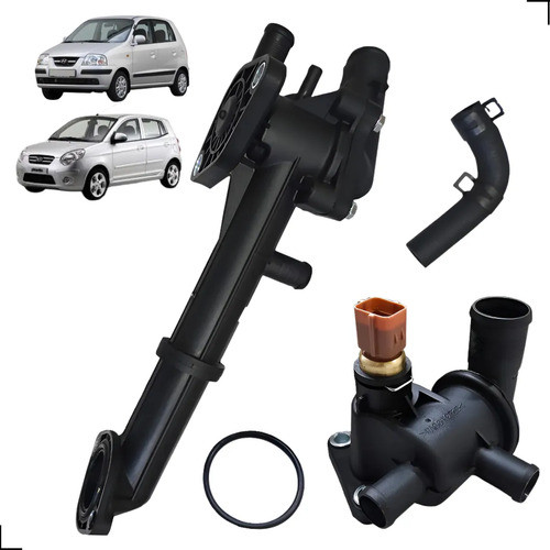 Cano Tubo Flauta Agua Valvula Carcaça Atos Picanto 1.0 1.1
