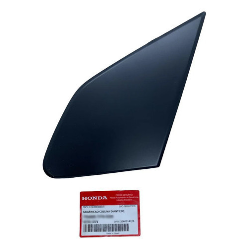Acabamento Coluna Retrovisor Honda Fit 2009 A 2015 Motorista BLACK