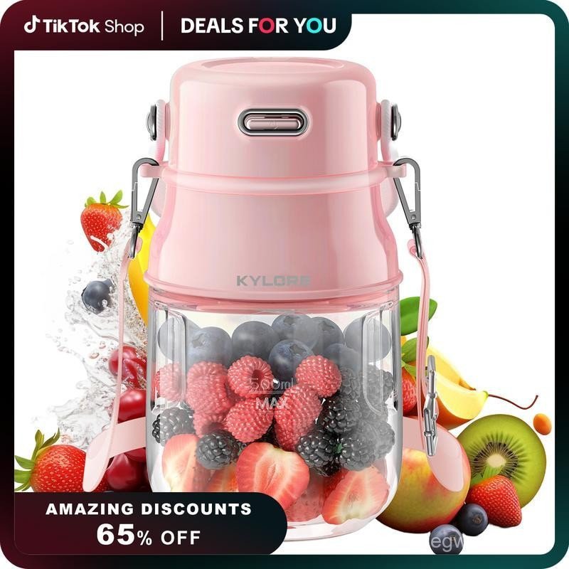KYLORE-270z/800ml Liquidificador Portátil, Copo Liquidificador Recarregável por USB com 10 Lâminas para Sucos e Dietas L
