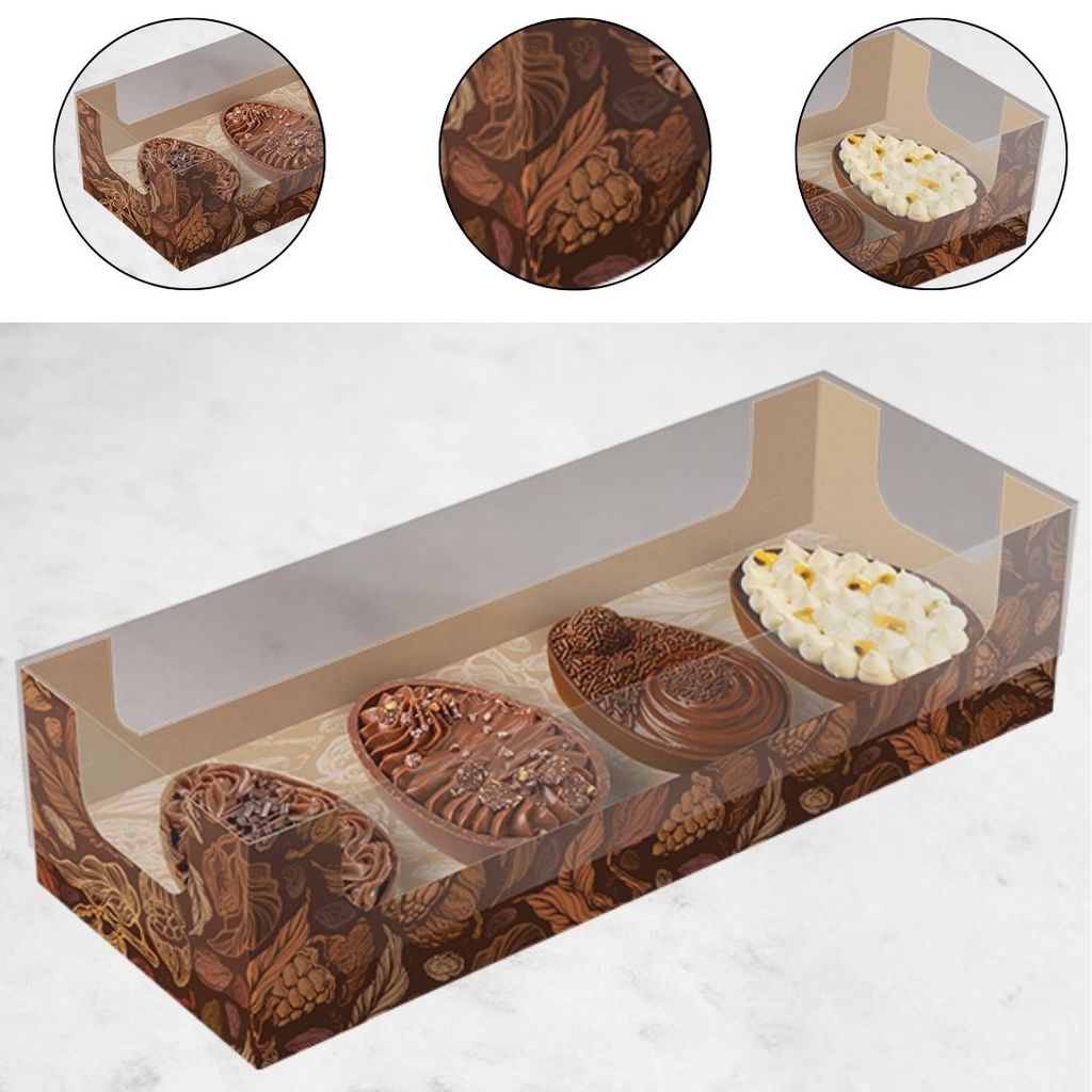 10 CAIXA 4 MINI OVOS PÁSCOA 4 X 50G - PURO CACAU 5933 ( IDEIA PÁSCOA 2026 ) em Oferta na Shopee