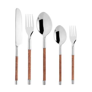 Faqueiro 20 peças de Aço Inox com Cabo de Cortiça Wolff em Oferta na Shopee