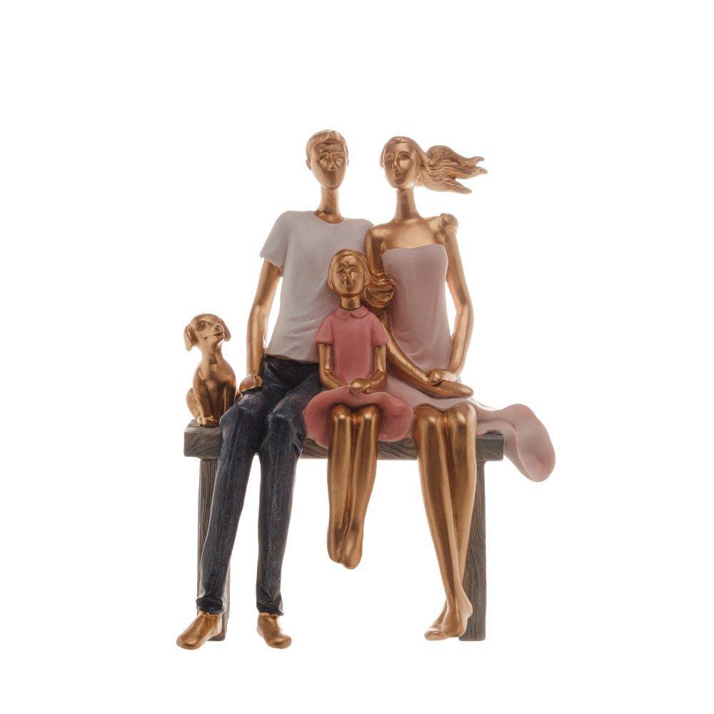 Figura Decorativa Família Wolff de Resina 17cm em Oferta na Shopee
