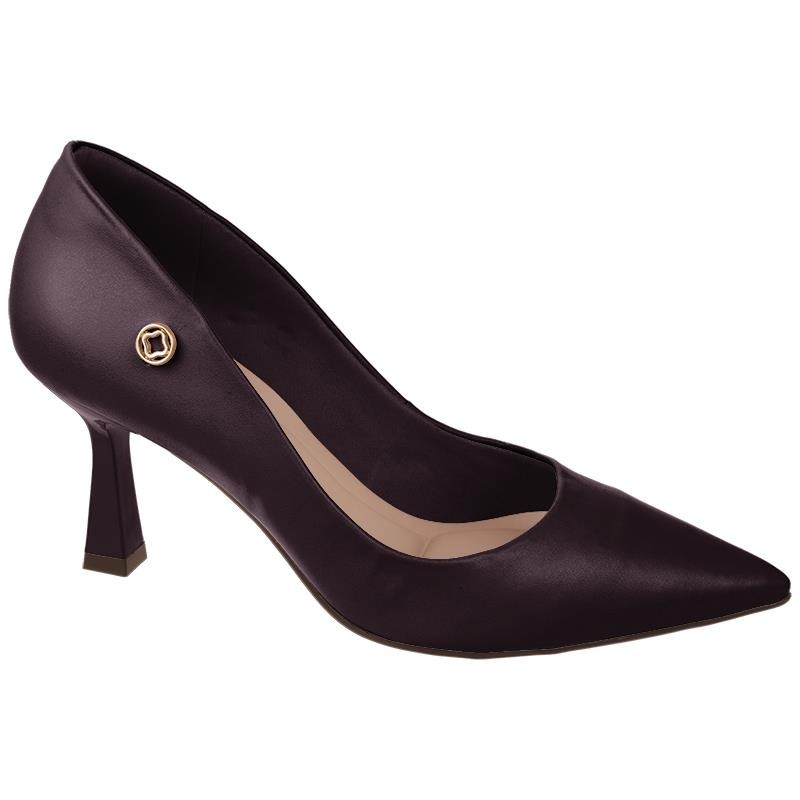 Scarpin Feminino Bebecê Bico Fino Salto Taça T7090-421 — imagem 2 de 2