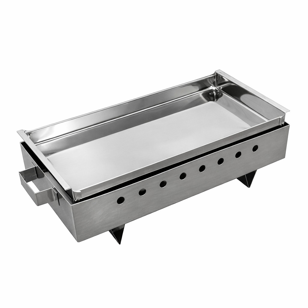 Braseiro de Mesa para Churrasco em Aço Inox 430