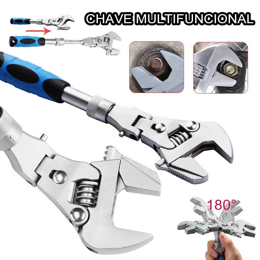 Chave Multifuncion Torquímetro Ajustável 180° Com 10 CatracaS Alta Qualidade iBoa