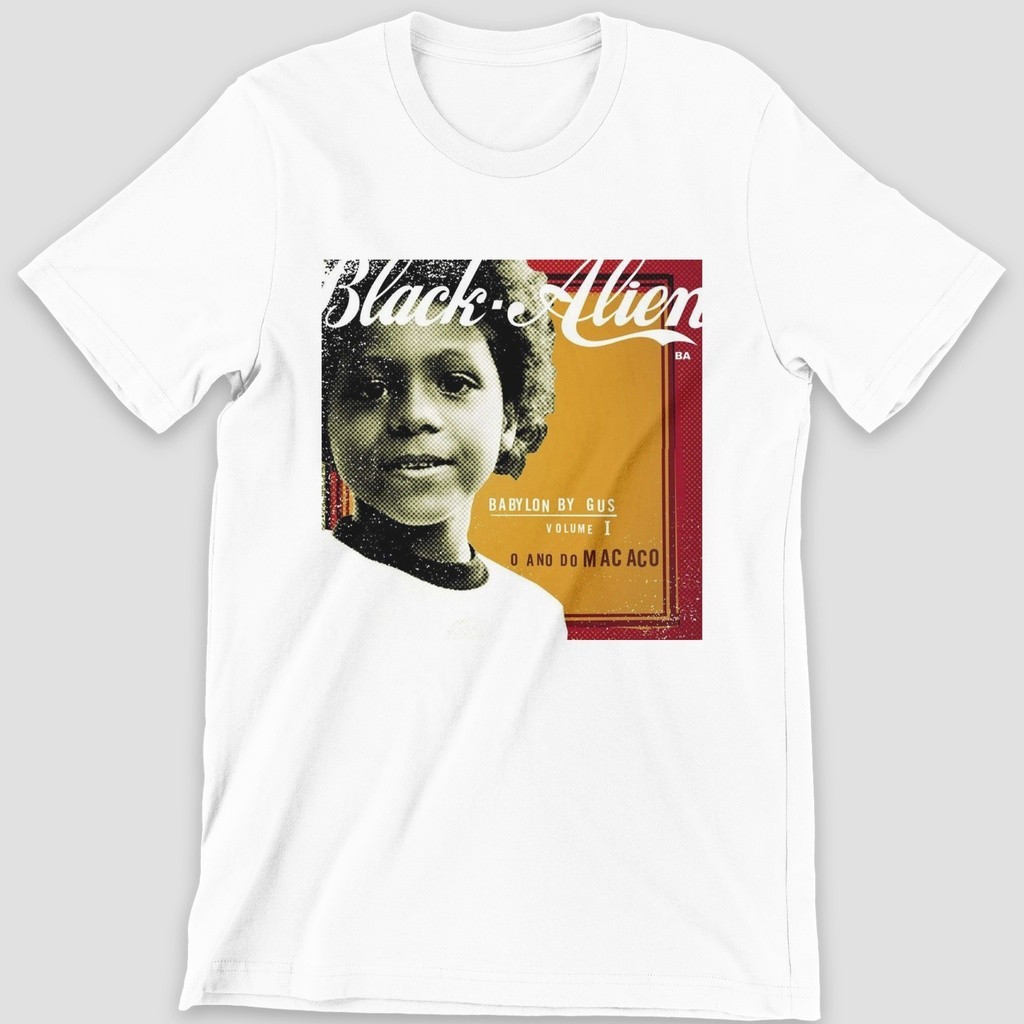 [Camiseta Premium em Algodão Puro]GXG Camiseta Premium em Algodão Puro Camiseta Unissex Algodão Básica Black Alien
