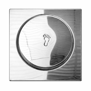 Ralo Tipo Click 12x12cm Aço Inox Quadrado Deend