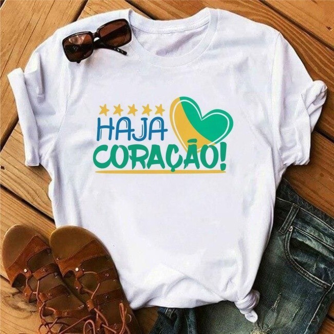 Camiseta Copa do Mundo Brasil tshirt VARIAS verde amarelo hexa copa do mundo 2026 100% Algodao Envio