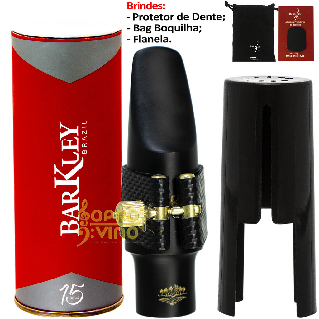 Boquilha Sax Tenor Sangiovese 6 Completa Barkley + Acessórios