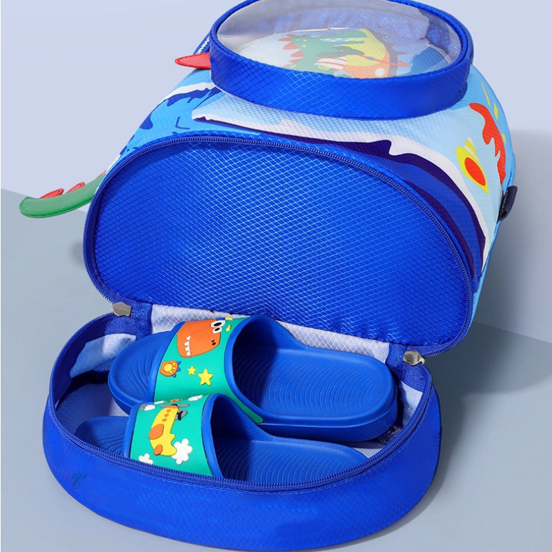 Mochila Natação Infantil Viagem Impermeável Compartimento Separado Seco Molhado Black Banana em Oferta na Shopee