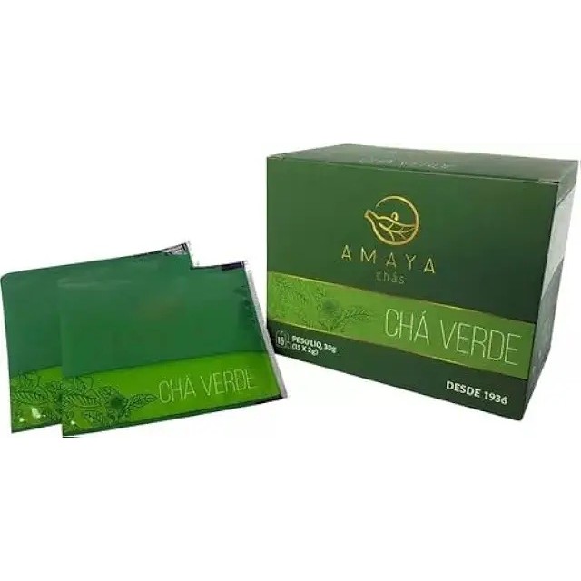 CHA VERDE 30G AMAYA CAIXINHA COM 15 SACHES