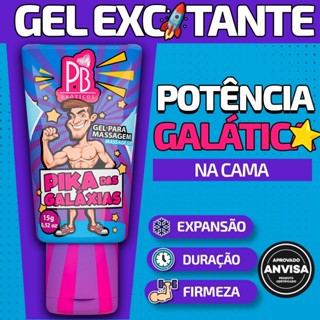 GEL ÍNTIMO MASCULINO EXCITANTE PIKA DAS GALÁXIAS - MAIS VOLUME, MAIS PRAZER SEX SHOP Sex em Oferta na Shopee
