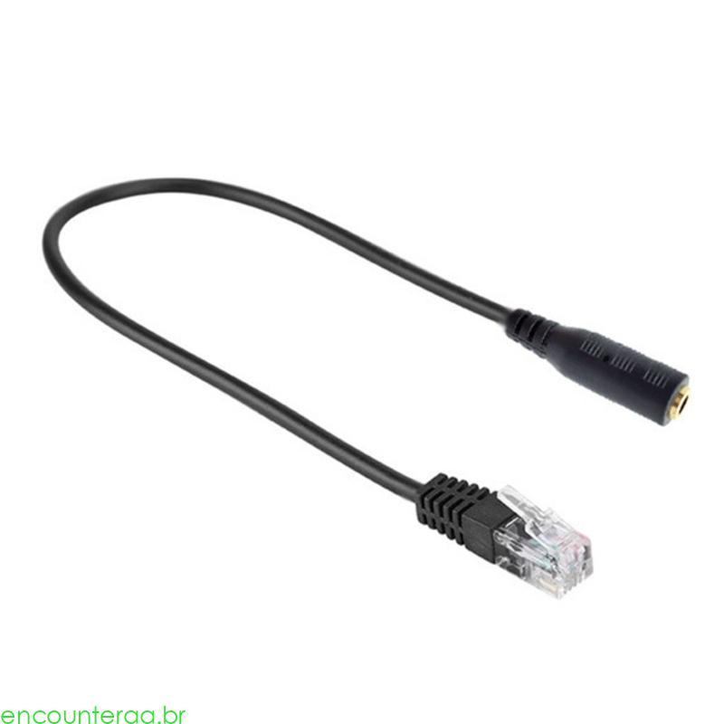 Encountera Conversão Escritório RJ9 Para Adaptador 3 5 Mm Função Plug And Play Durabili