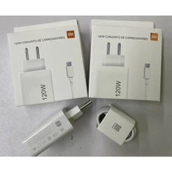 Carregador 120W Turbo Carga Ultra Rápida USB-C PD Compatível Xiaomi Redmi Poco