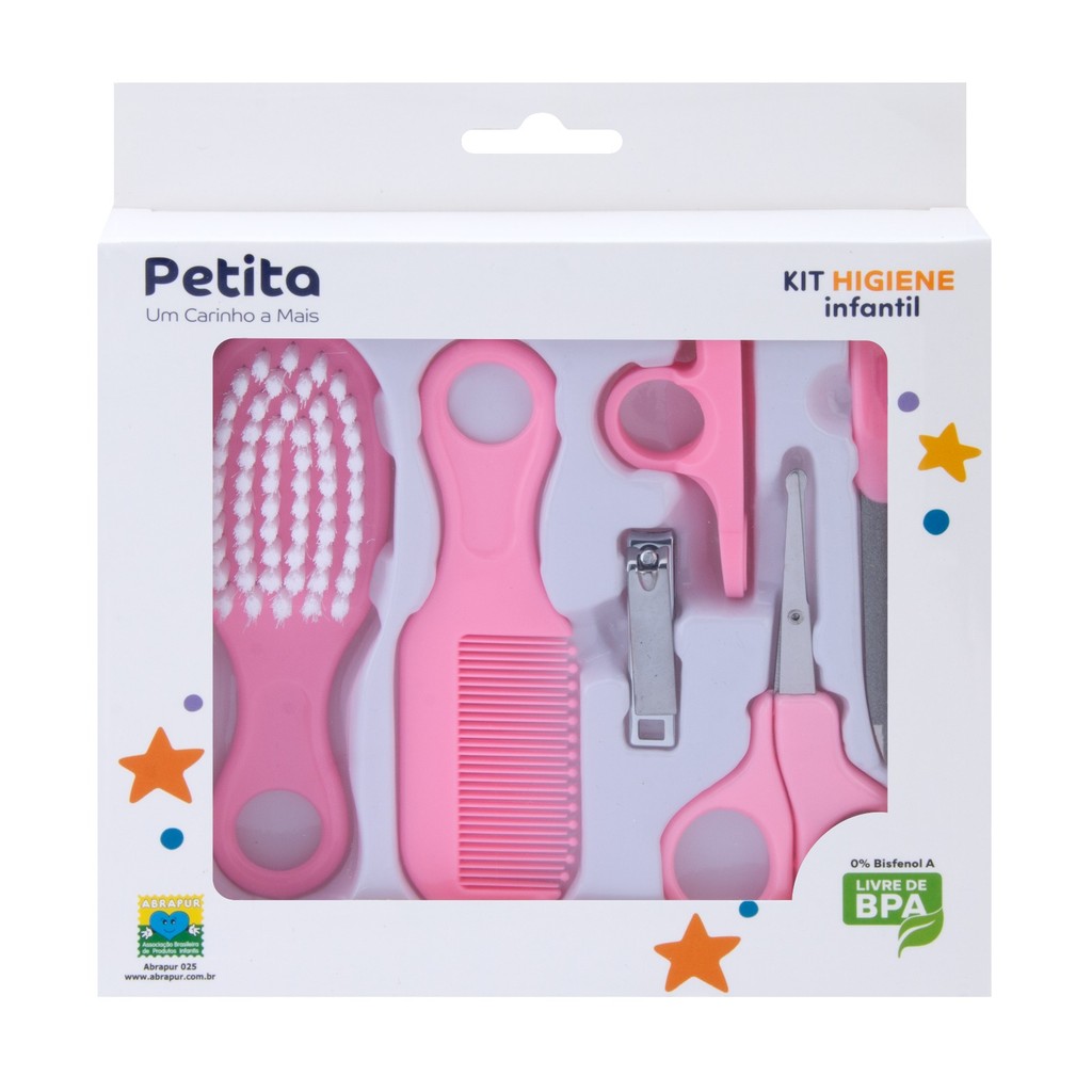 Kit cuidados e Higiene Maternidade Bebê Infantil 6 itens