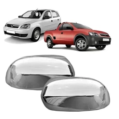 Capa Retrovisor Corsa Montana 2003 2004 2005 2006 2008 2009 2010 Cromada