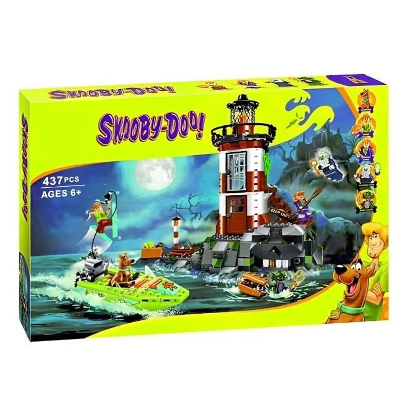 Feito na China, compatível com Lego, série Scooby-Doo, Lanterna Assombrada 75903, bloco de construção educativo para men