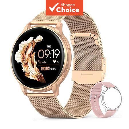 2026 Smartwatch Relógio Inteligente com Chamada Bluetooth Relógio de Aço com Mostrador Personalizável para Mulheres