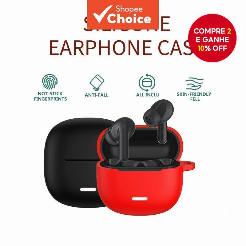 Novo Case Protetor de Silicone para Redmi Buds 6 Lite / 6 Play - Case Protetora à Prova de Poeira. em Oferta na Shopee