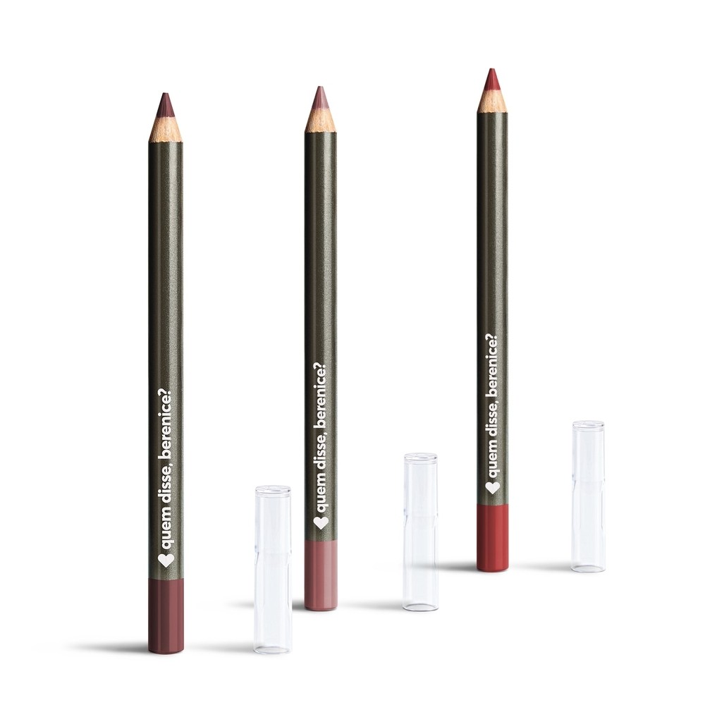 Kit Lápis Contorno Labial: Marronis 1,1g + Nudetis 1,1g + Vermetis 1,1g em Oferta na Shopee