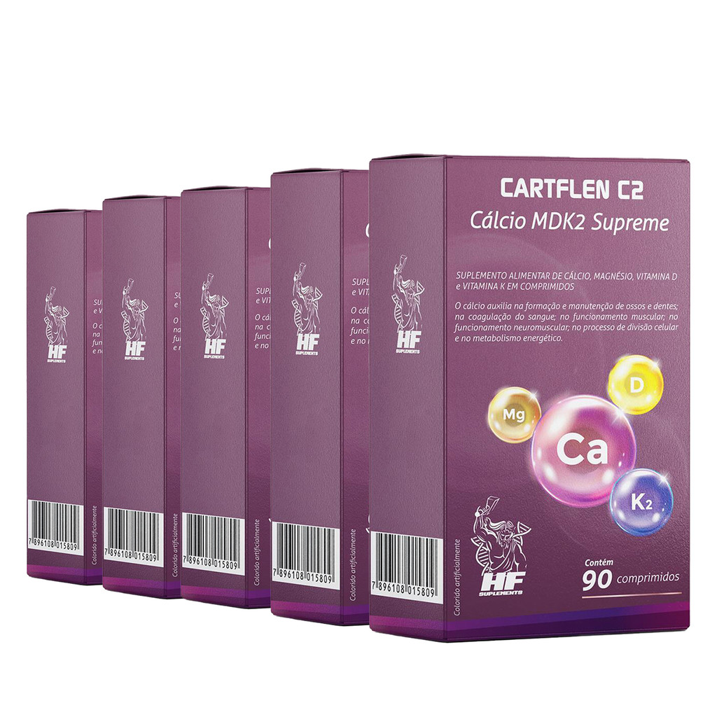5x CARTFLEN C2 CALCIO MDK2 SUPREME 90 COMPS HF SUPLEMENTS
