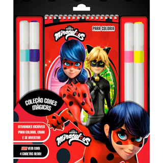 Para Colorir | Miraculous Ladybug | Coleção Cores Mágicas em Oferta na Shopee