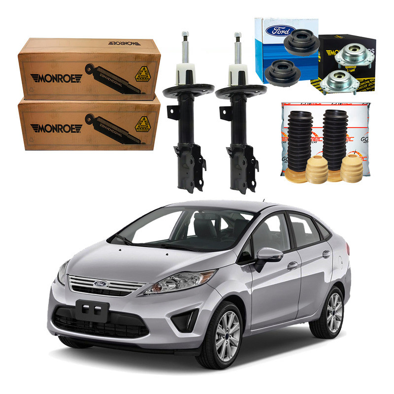 Kit Amortecedor Dianteiro New Fiesta Sedan Mexicano 1.6 2011 A 2013