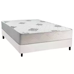 Cama Box Casal + Colchão Ortopédico Inovaflex Comfort Premium 138x188