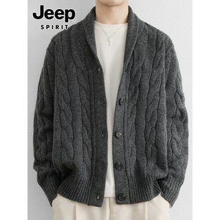 Jeep torção Cardigan camisola masculina primavera outono novo estilo Street Wear Retro negócios Casual quente jaqueta de