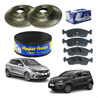 Kit Disco De Pastilha Freio Fiat Argo Mobi 1.0 2017 / 2023.. em Oferta na Shopee