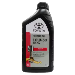 Óleo Lubrificante do Motor API SN 10W30 Mineral Original Toyota 1L