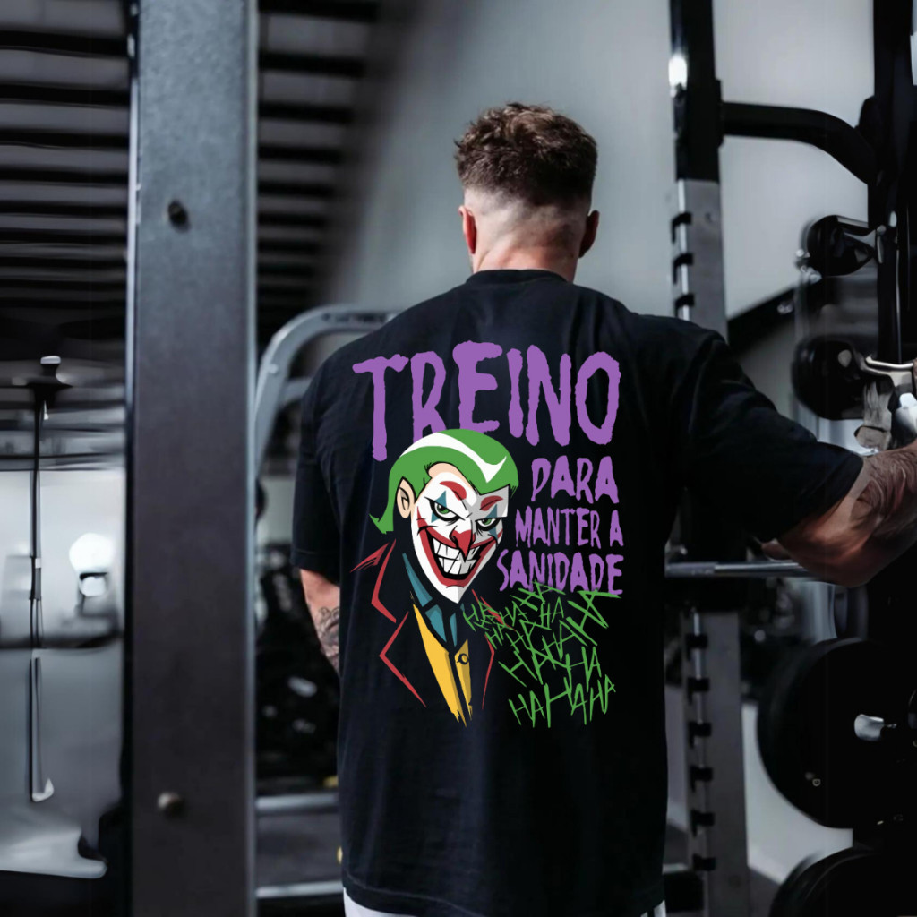 Camiseta Academia Masculina Oversized Moda Academia 100% Algodão Lançamento