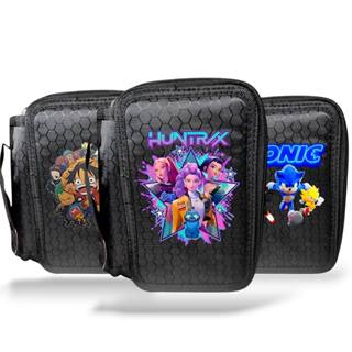 Estojo Escolar - Huntrix, One Piece, Stitch, Minecraft, etc. Box com 4 divisores / 72 Lápis em Oferta na Shopee