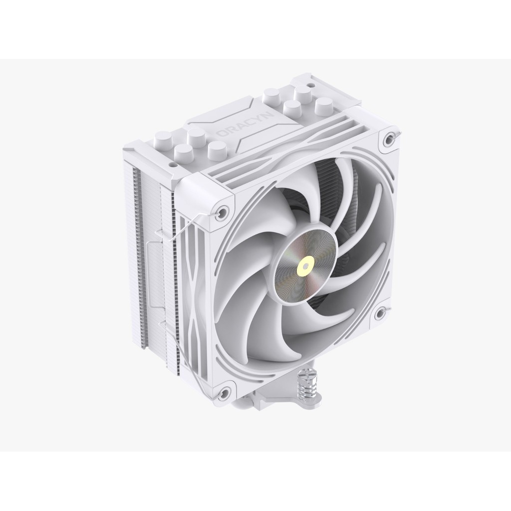 Cooler Processador Oracyn Branco 220W 4 Heatpipes 120mm Pro