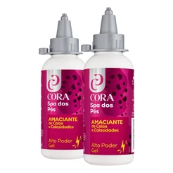 Kit 2 Amaciante Alto Poder Calos E Calosidade Gel 100ml Spa Dos Pés Cora